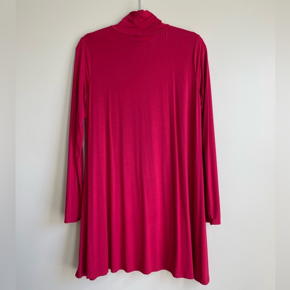 New Loose Turtleneck A-line Trapeze Tent Dress - Picture 3 of 5